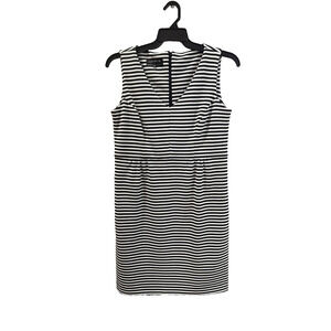 Jones New York 12 black/white dress Pockets Nautical Classic Vacation Office